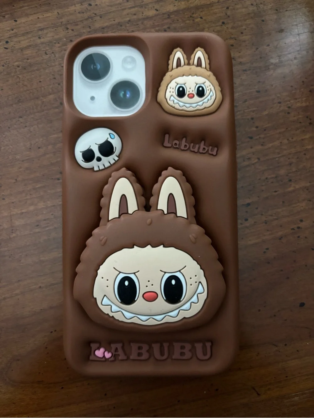 Cute Brown Labubu Bunny iPhone Case iphone 15